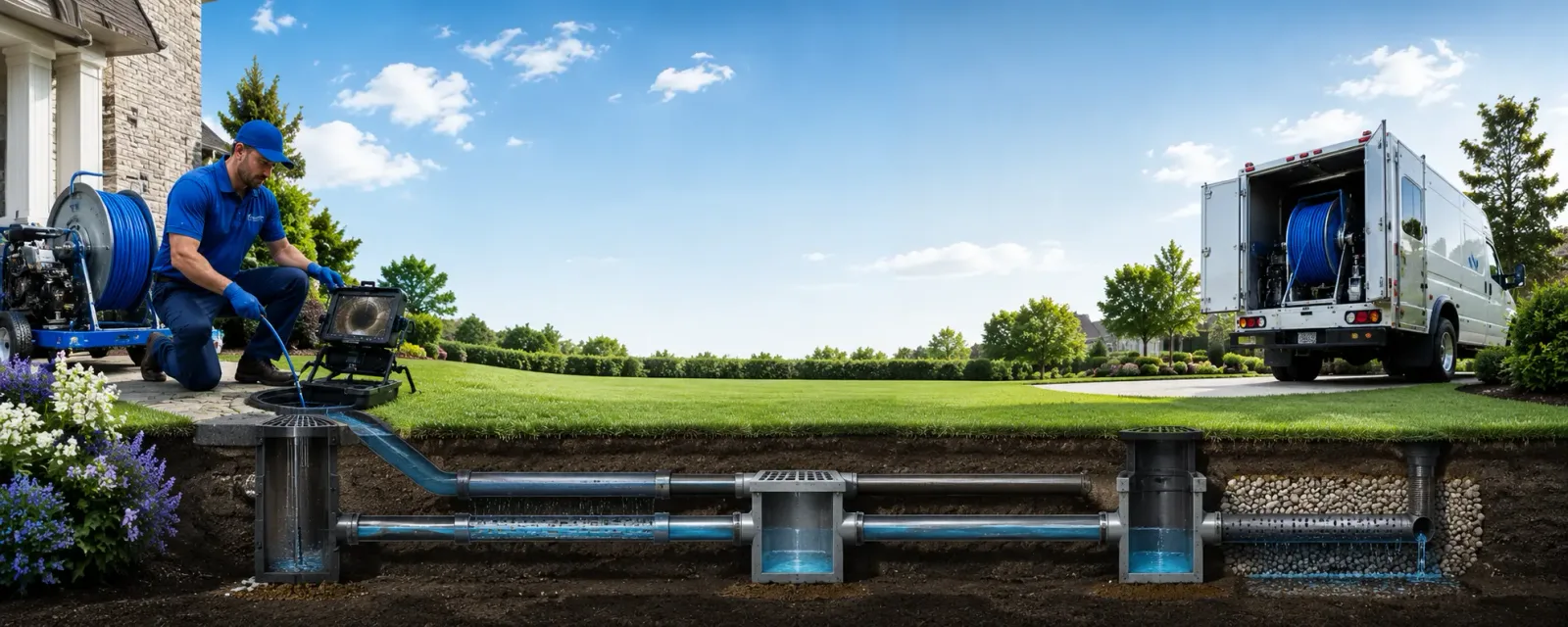 Outdoor drain cleaning information for Lenore, WV